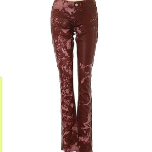Rich & Skinny size 26 Jeggings Red/Maroon low rise